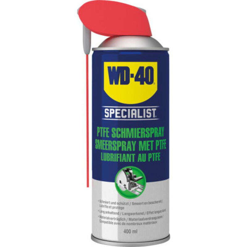 Polytétrafluoroéthylène Lubrifiant Spray Specialist Smart Straw Aerosol 400ml WD-40