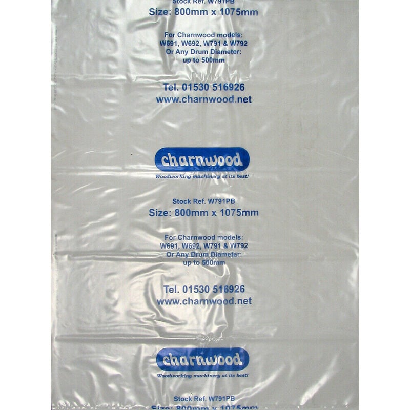 Charnwood - W791PB Dust Extractor Collection Bags, Size 32''x43'', pk 10