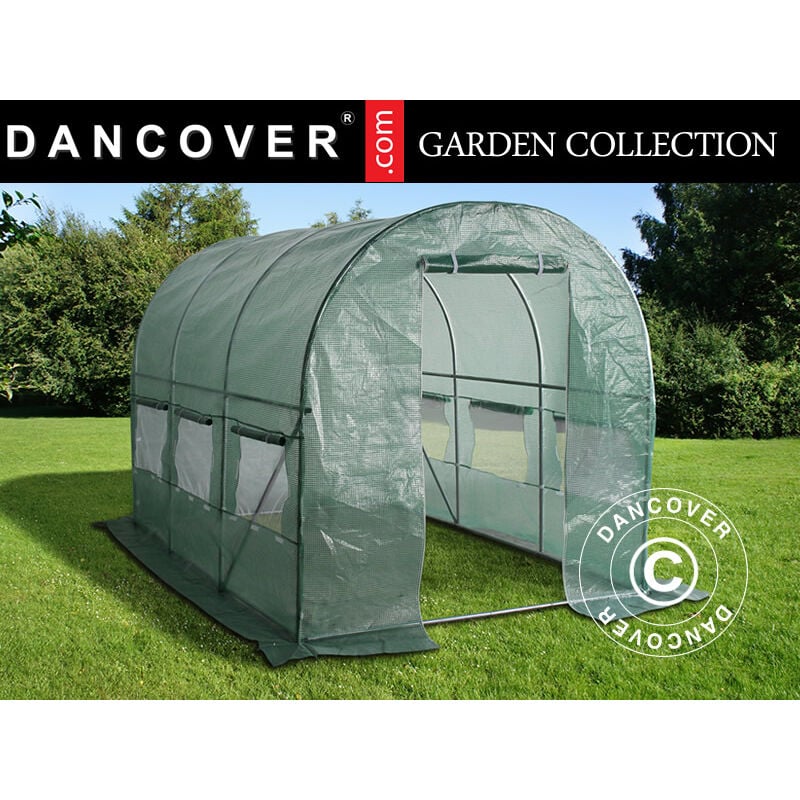 Polytunnel Greenhouse 2x3x2 m, 6 m², Green