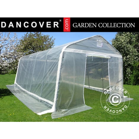 Polytunnel greenhouse, 3.6x6x2.68 m, PE, 21.6 m², Transparent