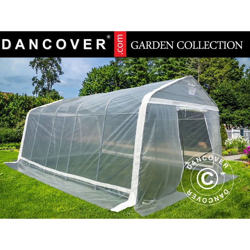 Dancover - Polytunnel greenhouse, 3.6x7.2x2.68 m, pe, 25.92 m², Transparent