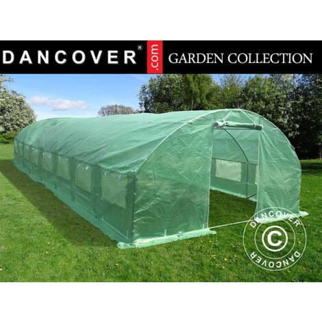 Polytunnel Greenhouse 4x10.6x2 m, 42.4 m², Green