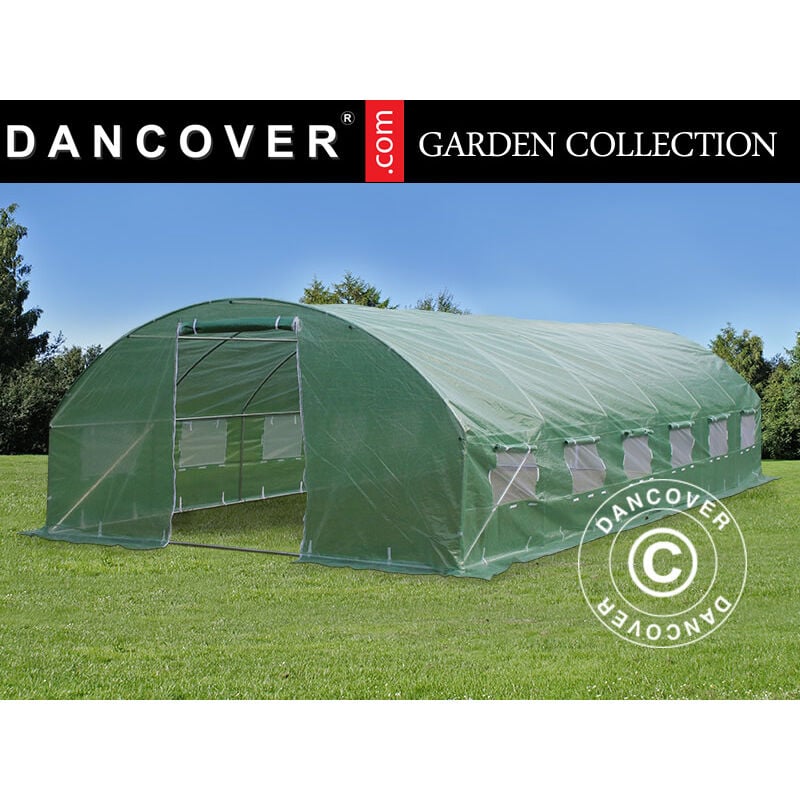 Polytunnel Greenhouse 4x8x2 m, 32 m², Green