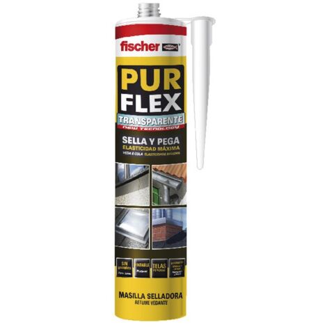 Polyurethan Dichtstoff Fischer Purflex Grau 310 ml flexibel haftend