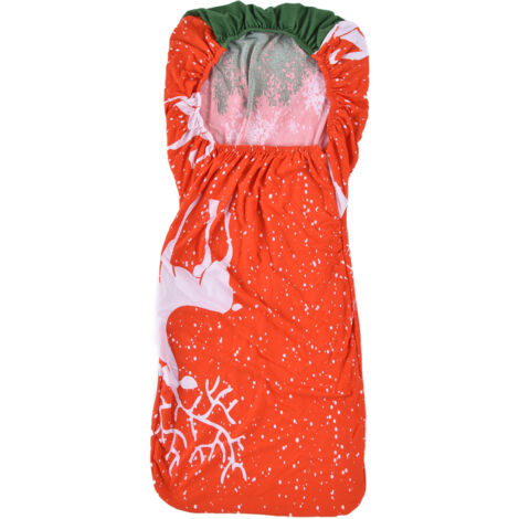 Polyurethane Fiber Christmas Chair Cover Stretchy Anti Folding Stretchable Dining Chair Cover for Party Holiday Home Christmas Fawn