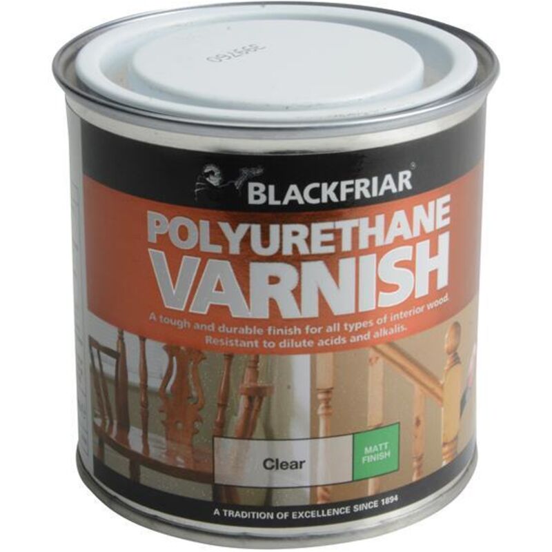Blackfriar - BF0230003F1 Polyurethane Varnish P101 Clear Matt 250ml BKFPCMV250