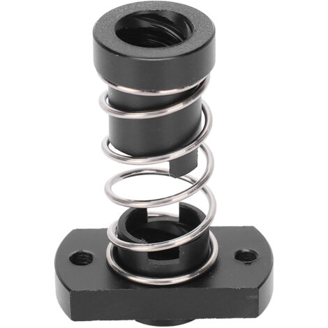 POM-Rückschlagsicherungsmutter mit Metallfeder für 3D-Druckerzubehör, T8-Rastermaß 2 mm