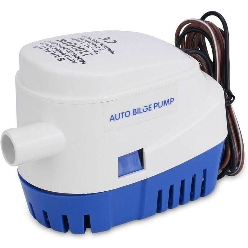 Pom12V 750Gph Pompe de cale automatique submersible marine tout-en-un Pompe de cale automatique submersible marine tout-en-un 750GPH