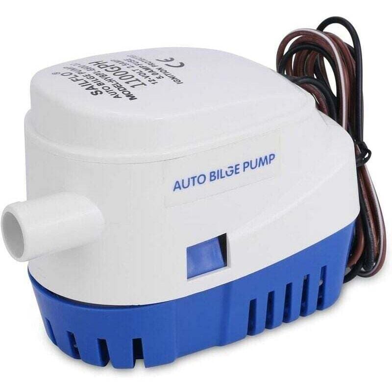Pom12V 750Gph Pompe de cale automatique submersible marine tout-en-un Pompe de cale automatique submersible marine tout-en-un 750GPH