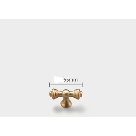 Pomelli per mobili in ottone spazzolato, vintage, per armadi, cassetti e ante della cucina, 55  30 mm