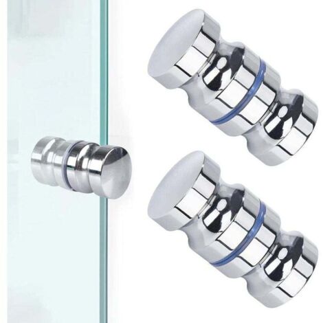pomelli per porta doccia, pomello rotondo in acciaio inossidabile per porta doccia, pomello per porta doccia, maniglie per porta doccia per bagno, porta in vetro, porta scorrevole