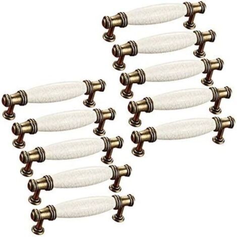 Pomelli per porte in ceramica KZQ, maniglie per mobili, maniglie a barra per ante di mobili, maniglie per ante di mobili da cucina con spaziatura dei fori per viti