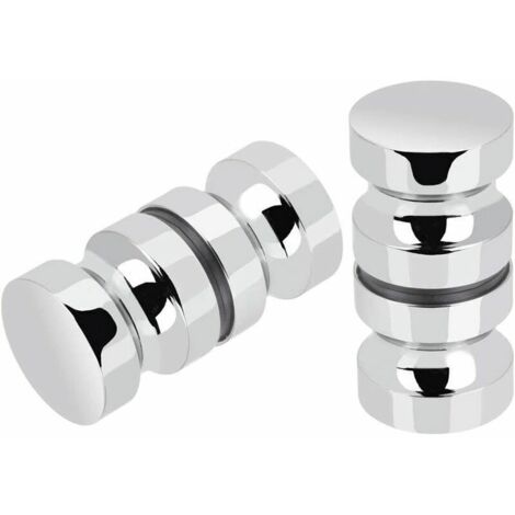 Pomelli per porte scorrevoli in acciaio inox per doccia Maniglie per porte scorrevoli in vetro per doccia per bagno Cucina Casa Ufficio Hotel 2 paia