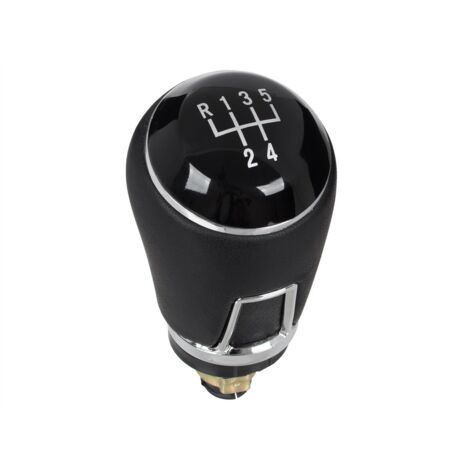 Pomello del cambio a 5 marce in pelle nera per VW Passat B6 06-11