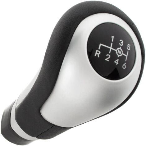 Pomello del cambio Mercedes W176 Classe A 12-18 NERO/ARGENTO 6 MARCE