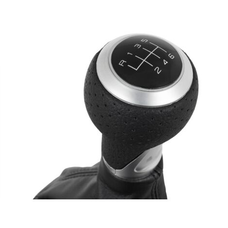 Pomello del cambio nero Audi A3 8L 00-06 + CUFFIE NERE 6 MARCE