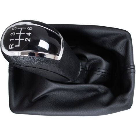 Pomello del cambio nero Audi A4 B8 07-15 a 6 velocità + cuffie nere