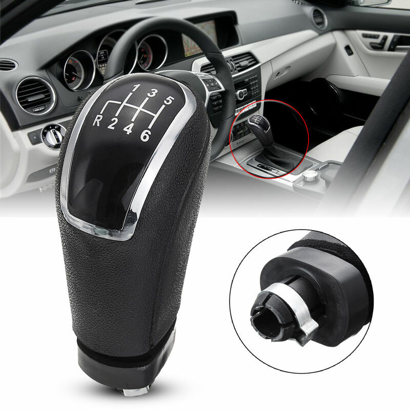 Pomello del cambio per auto nero a 6 marce per