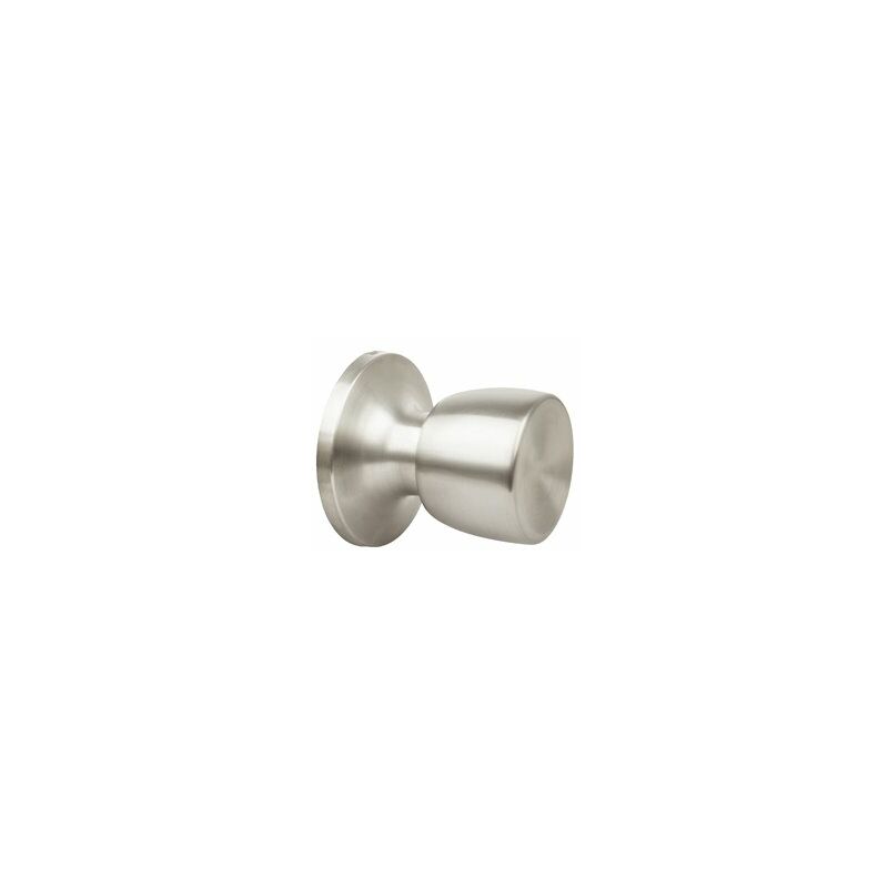 Image of Handlock - Pomello della maniglia della porta con serratura tubolare cromata opaca