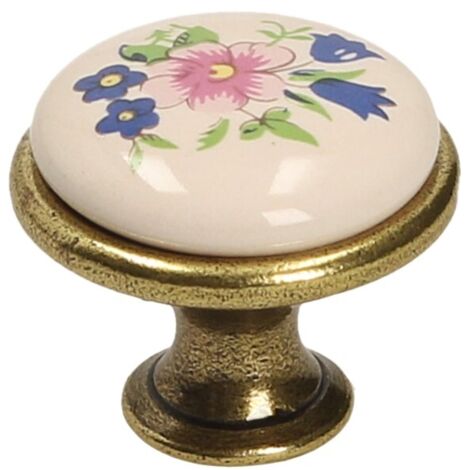 Pomello GP19, oro antico, porcellana MLK-1