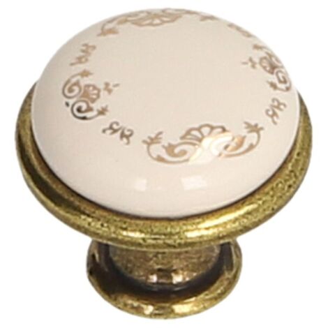 Pomello GP19, oro antico, porcellana MLK-3