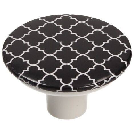 Pomello GX01, bianco, nero trifoglio marocchino