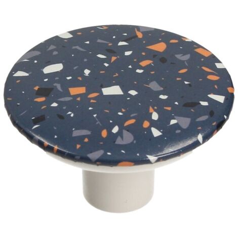 Pomello GX01, bianco, terrazzo blu navy