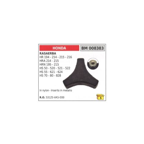 Pomello impugnatura nylon inserto in metallo HONDA rasaerba HR194 HRA214 HRN195
