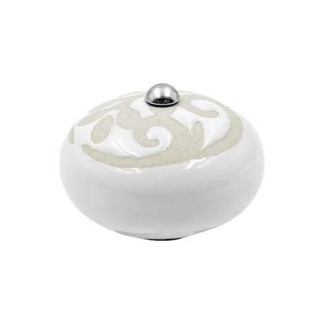 Pomello in Ceramica per Coperchio Incredibile Cocotte Cookut Arabesque Ghiaccio - MJCP42