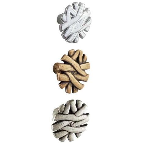 Pomello per mobili Serie 47 Linea decor Giusti - 36 Argento Vecchio Brillante