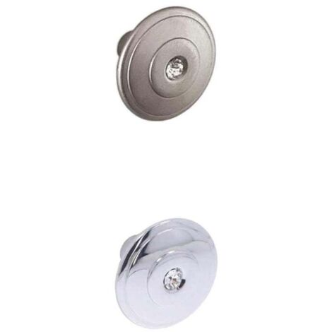 Pomello per mobili stile Moderno Serie 15 Giusti - 30 Verniciato Nichel Satinato