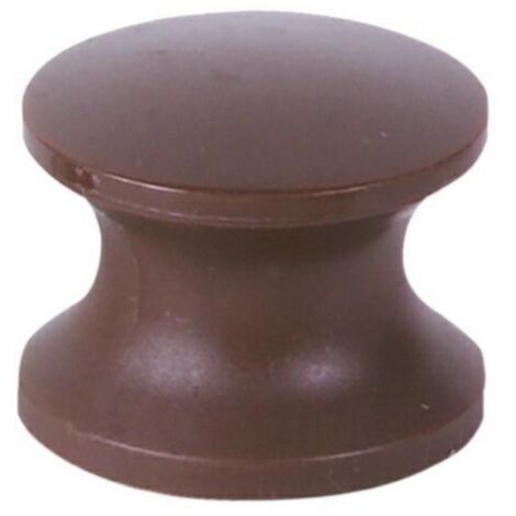 Pomello per Serratura D. 22 mm colore marrone