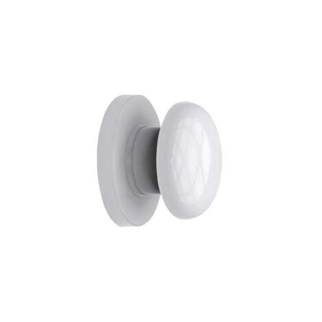 POMELLO PORTA BAGNO IN ABS- - mm.47x65x65 - colore bianco - 6 pezzi AGLAIA
