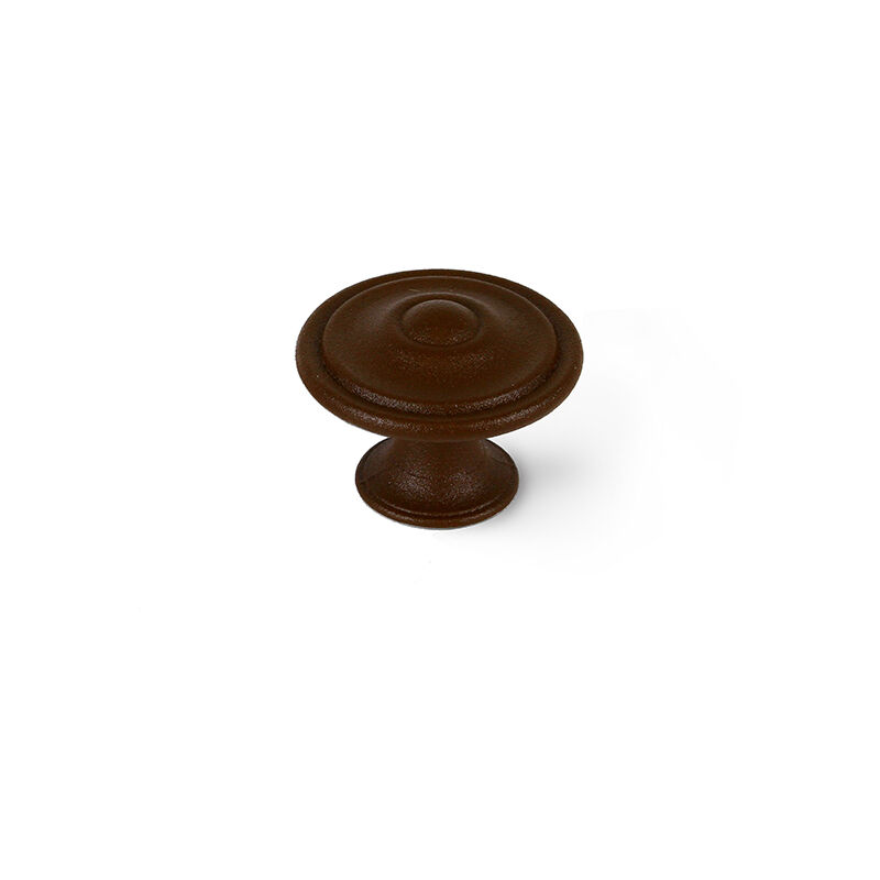 Image of REI - Manopola per mobili Stile classico Prodotto in Zama Finitura Marrone Cioccolato Misure 353526mm Sistema di fissaggio avvitato Include viti M4 1