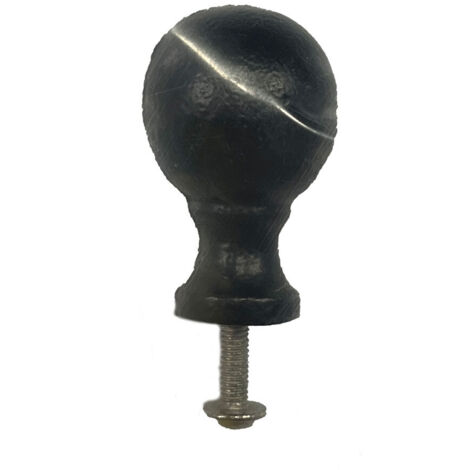 Pomello sferico 25mm H° Nero EDM