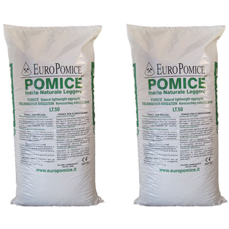 Pomice 7/14 mm (2 sacchi da c.ca 29 kg - 50 lt)