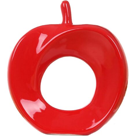 Pomme C ramique Rouge Ornement D coratif Maison Bureau Salon