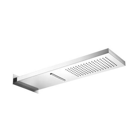 POMME DE DOUCHE ENCASTREE 53/16 CM CARRE PLUIE + CASCADE CHROME - CRISTINA ONDYNA PD38451