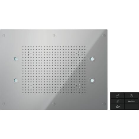 Pomme de douche encastrée avec cromoteriapia 60x45cm Nobili AD139/93CR  Chromé - Acier inoxydable