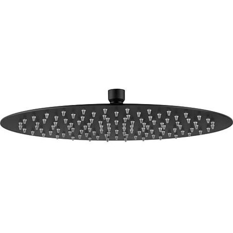 Pomme de douche Enzan Nero DN15 (1/2") x diam. 300mm noir mat