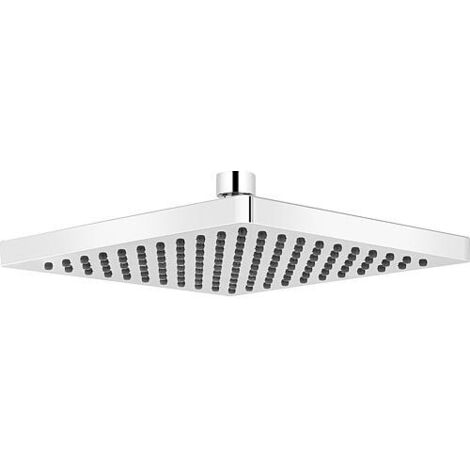 Pomme de douche Mellas 200x200mm chrome en plastique ABS