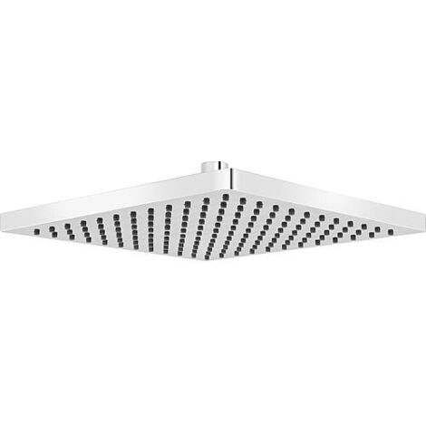 Pomme de douche Mellas 250x250mm chrome en plastique ABS