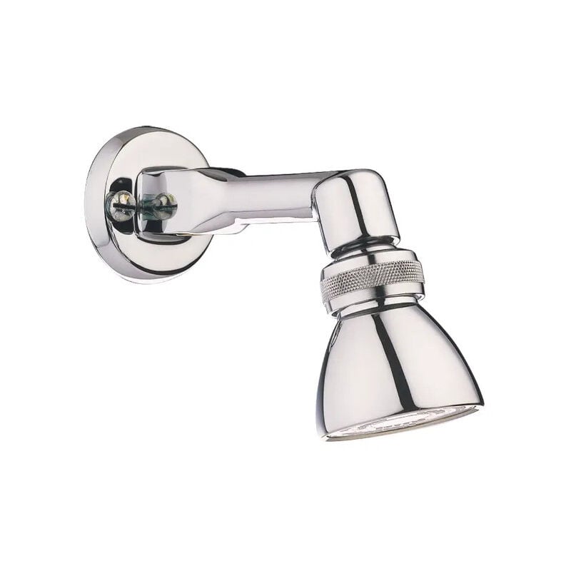 Presto - Pomme de douche orientable sur bras de douche en applique.