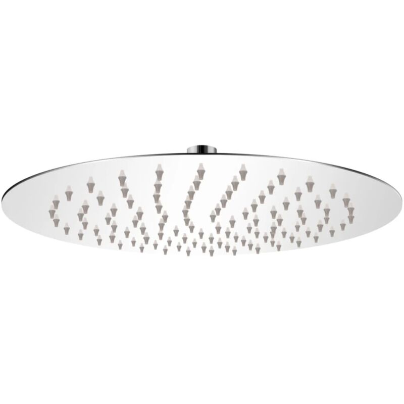 Tête de douche plongeante ronde en acier inoxydable 25 cm