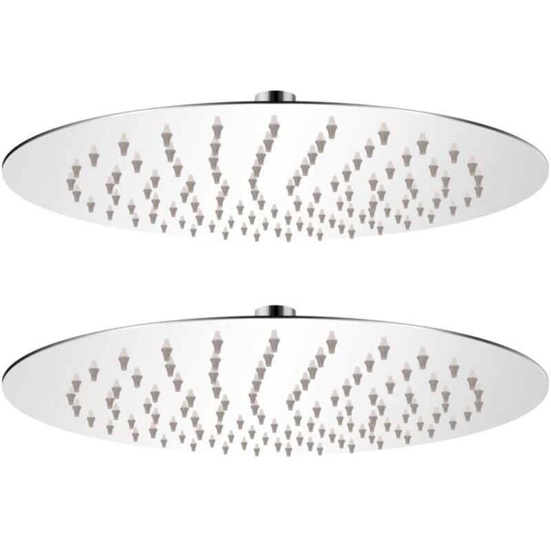 Vidaxl - Pomme de douche plongeante 2 pcs Acier inoxydable ø 25 cm