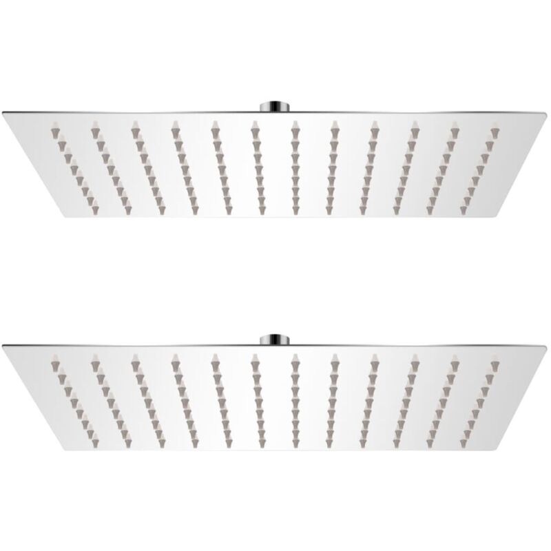 Vidaxl - Pomme de douche plongeante 2 pcs Acier inoxydable 20x30 cm