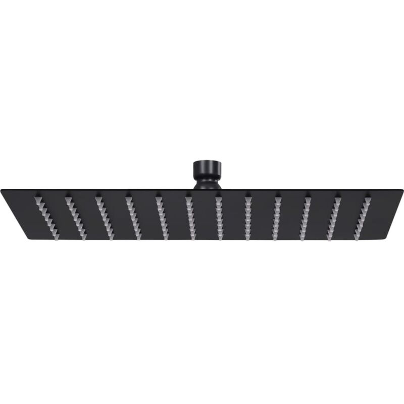 Vidaxl - Pomme de douche pluie Inox 30x20 cm Rectangulaire Noir