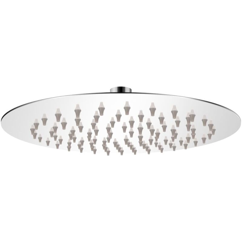 vidaXL Regenbrause Edelstahl 20 cm Rund