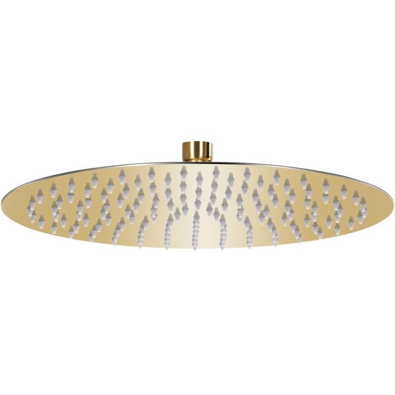 Vidaxl - Pomme de douche pluie Acier inoxydable 30 cm Ronde Doré
