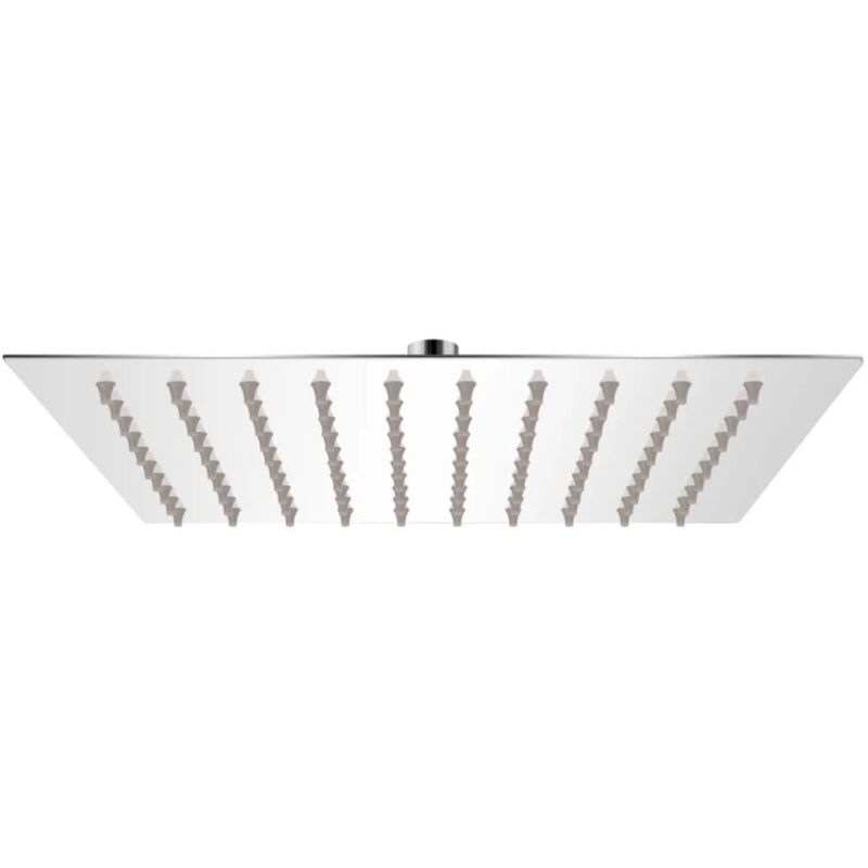 vidaXL Regenbrause Edelstahl 20x20 cm Quadratisch